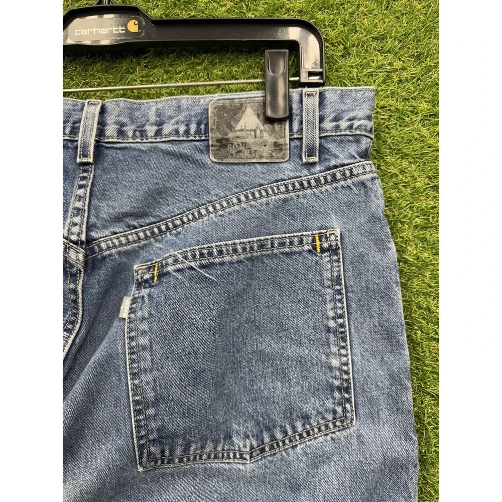 Vintage Levis SilverTab Jeans Mens 34x33 Oversized Fit Light Wash Baggy y2k